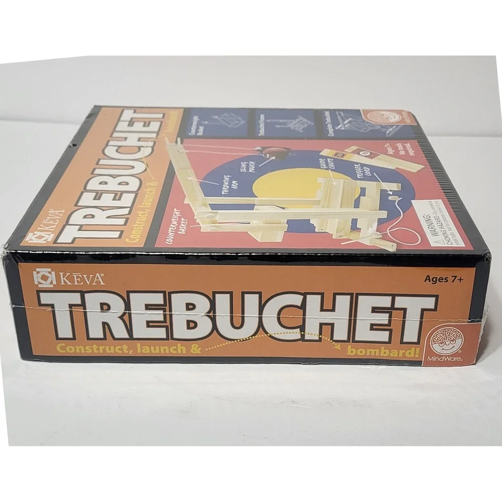 MindWare KEVA Trebuchet Wooden Construction Set STEM Building Kit 52131S4113MY